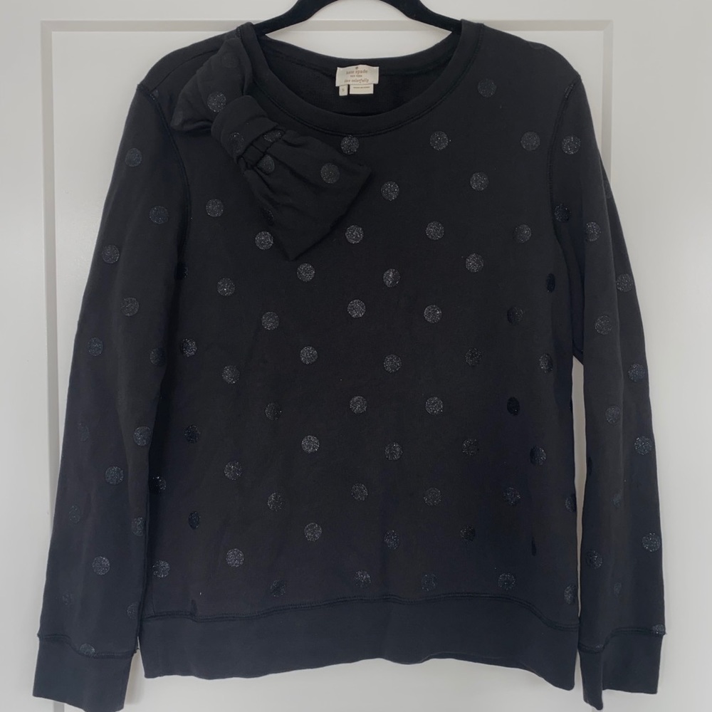 Kate Spade Polka Dot Bow Sweatshirt